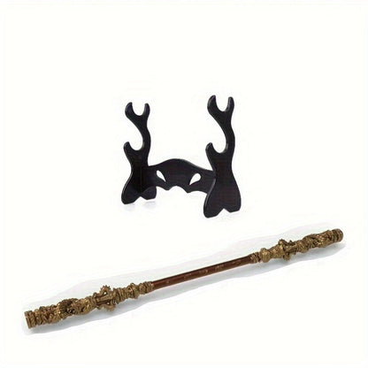 Metal Monkey King Replica Staff for Party Decor, Thanksgiving - 2 Piece Set