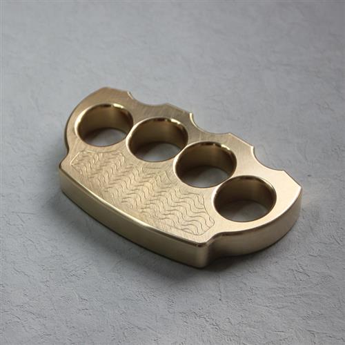 Brass knuckle ring EDC self-defense weapon