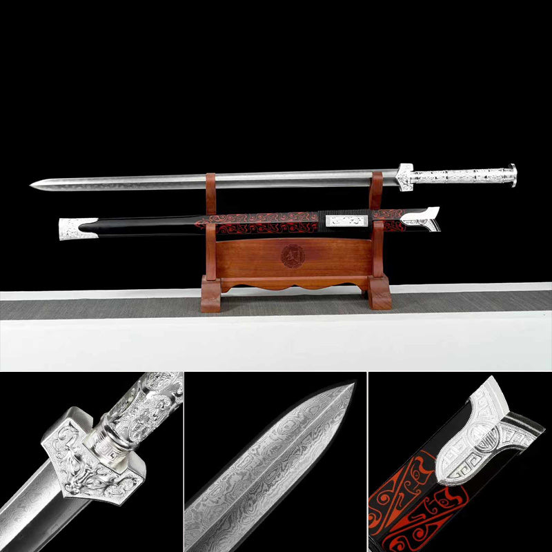 Handmade Pattern Steel Chinese Sword With Justice Online