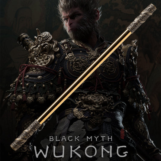 Black MYTH Wukong Golden Band Cudgel, Sage of Qi Tian Da Sheng Ruyi Golden Band Cudgel 80cm