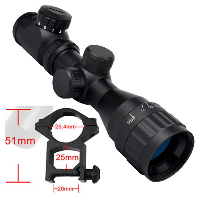 2-6x32AO RGB Optical Rifle Scope Adjustable