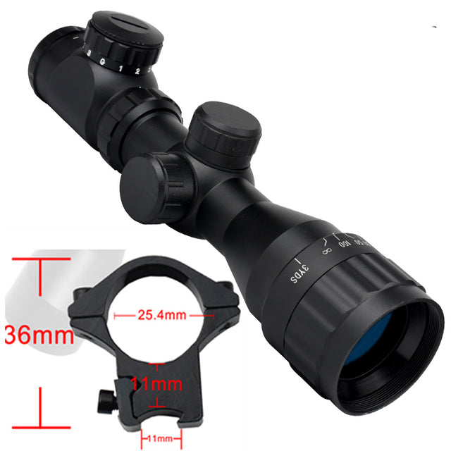 2-6x32AO RGB Optical Rifle Scope Adjustable