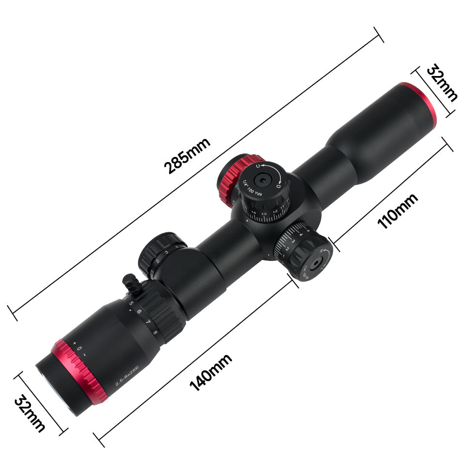 2.5-8x28E Dual Cross Optical Sight