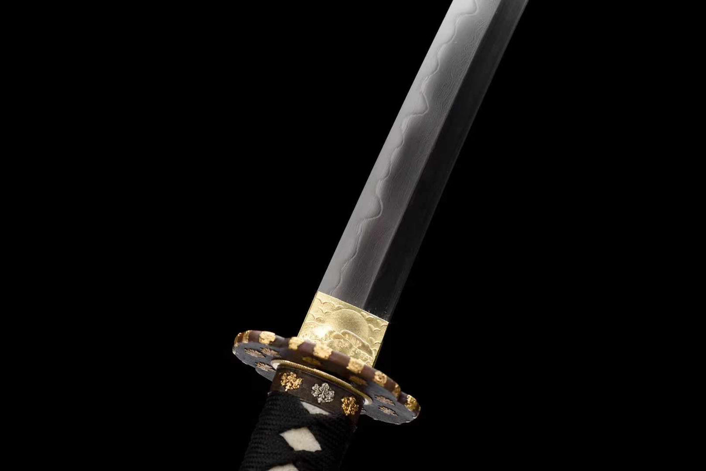 High-End Samurai Sword Series - Forged Steel Samurai Sword "Purple Gold Flower"