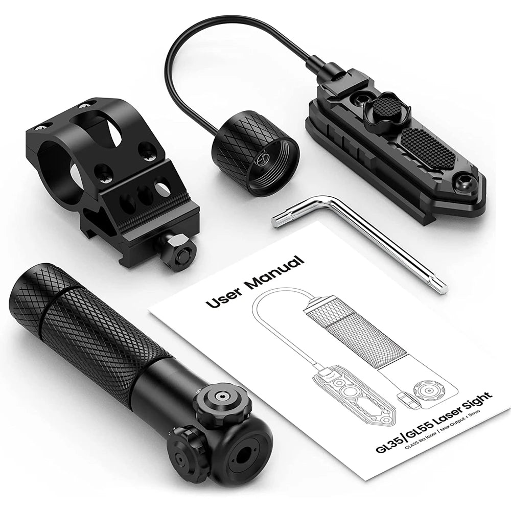 20mm Rail - Pressure Switch - Red/Green Laser Sight