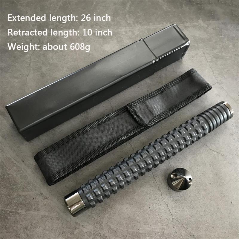 Self-defense three-section telescopic stick