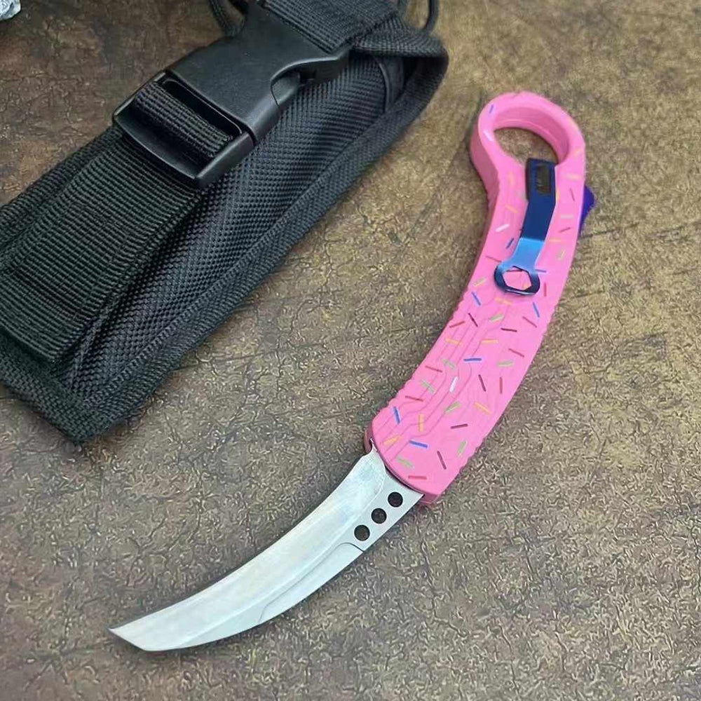 Doughnut Raptor Claw Jump Knife