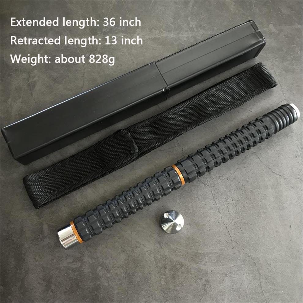 Self-defense three-section telescopic stick