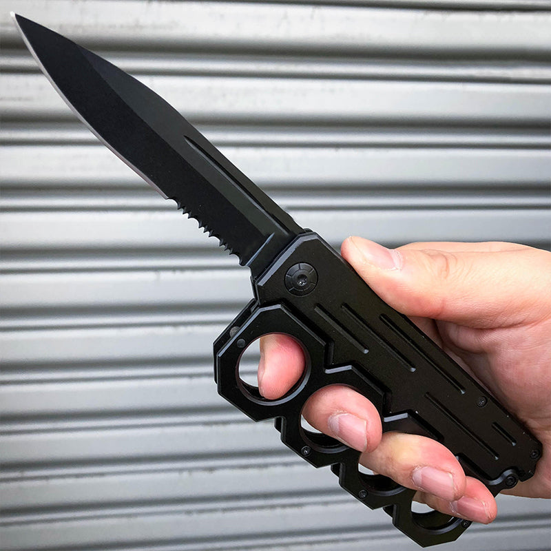 Knuckle style Tactical spring Assisted Open Folding Pocket Knife