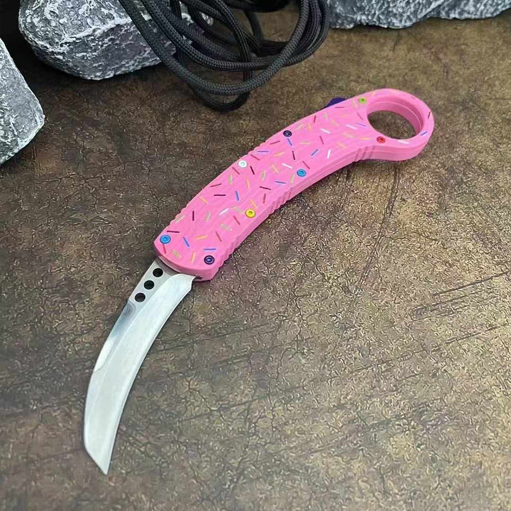 Doughnut Raptor Claw Jump Knife