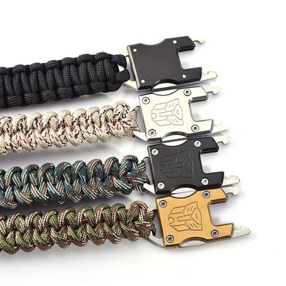 Outdoor Self-Help Self-Defense Hidden Bracelet Knife Transformers Pattern