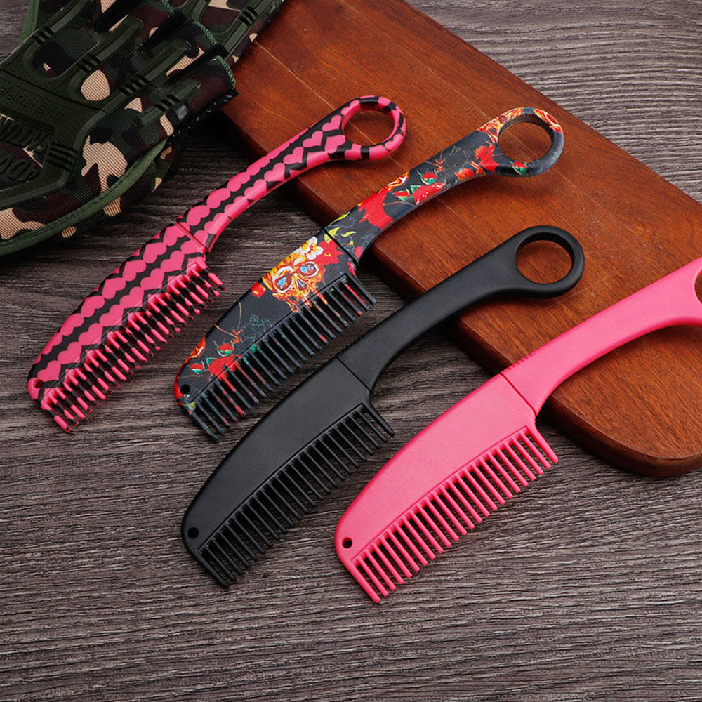 Concealed Comb Knife - Women's Self-Defense Tool