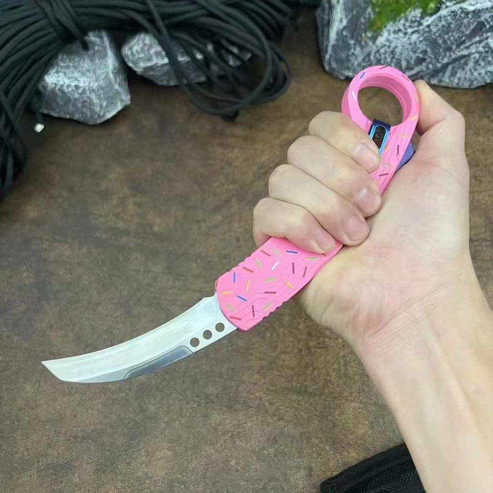 Doughnut Raptor Claw Jump Knife