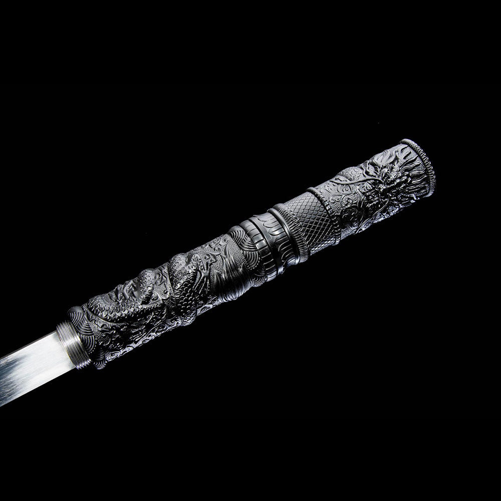 Black Demon Dragon Cane Knife