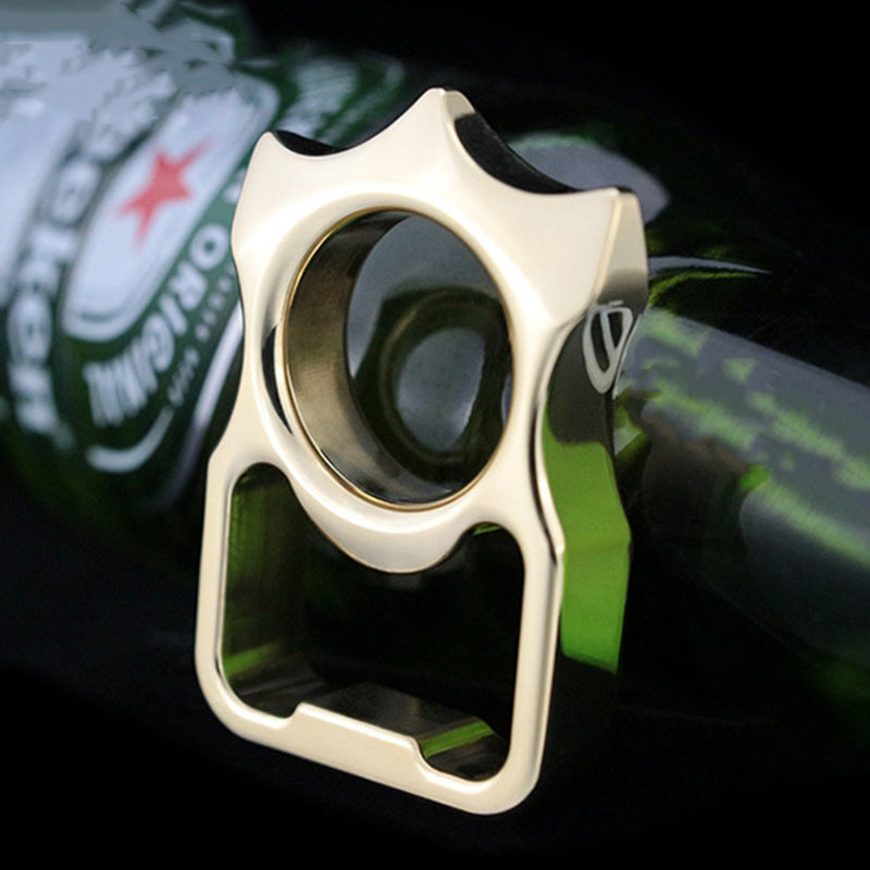 Brass Knuckle Duster Self-Defense Bottle Opener