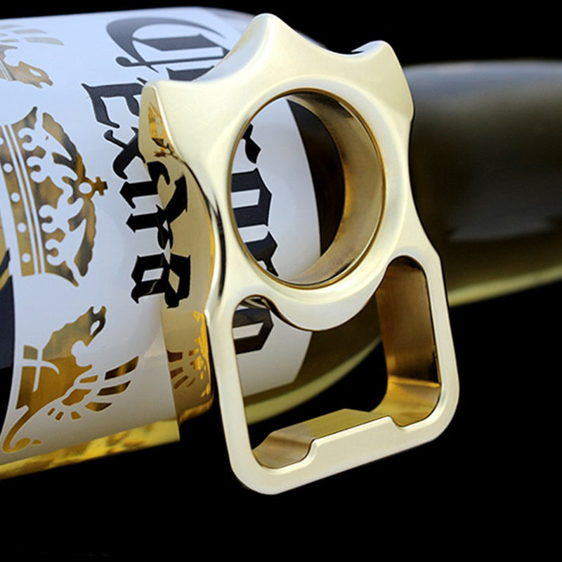 Brass Knuckle Duster Self-Defense Bottle Opener