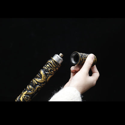 Coiled Dragon Cane Knife