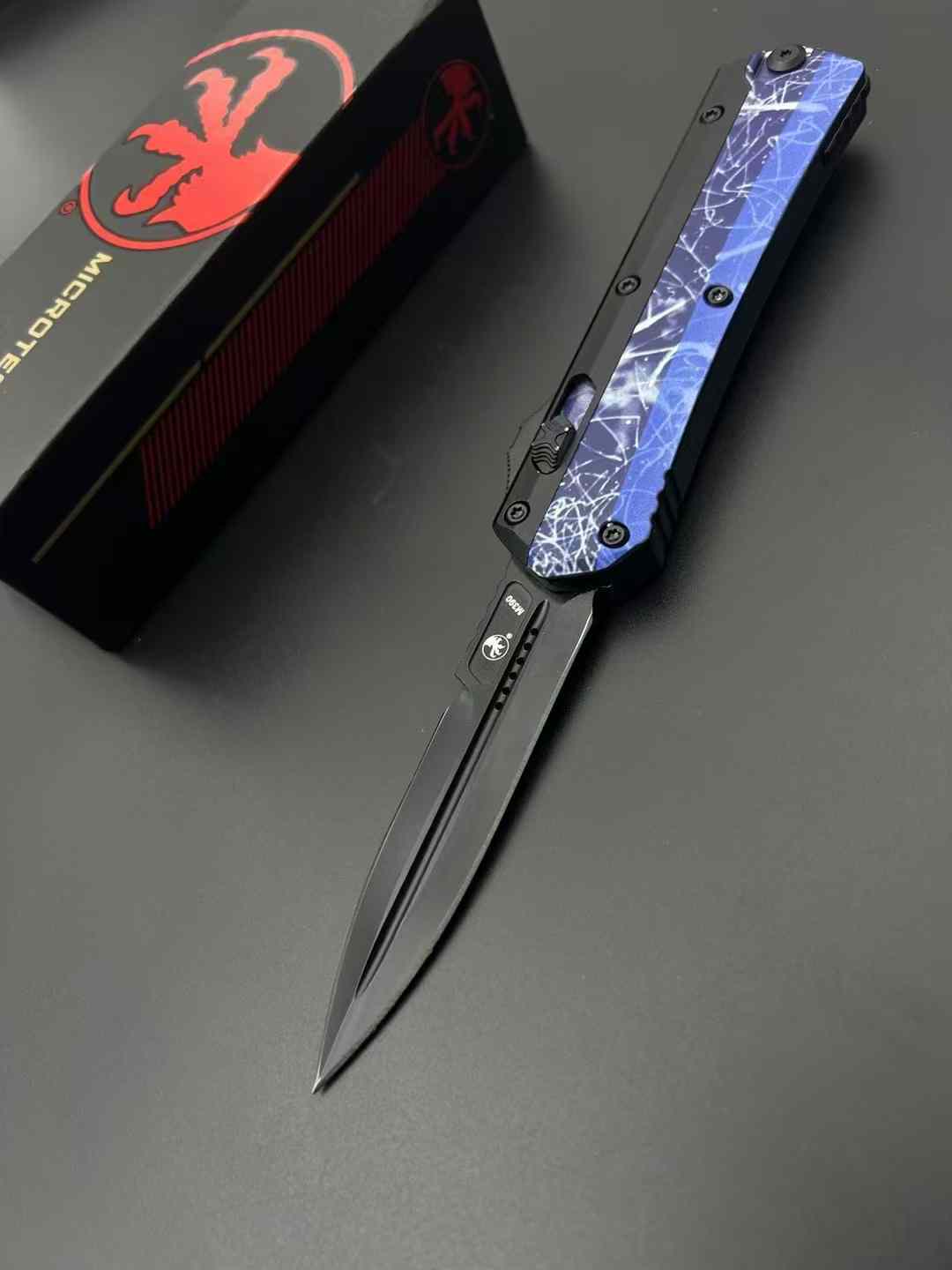 Customized Snake God Straight Knife (Zinc-Aluminum Handle)