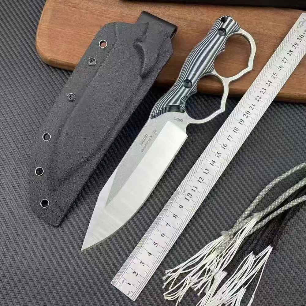 Double Heart Loop Fixed Blade Knife