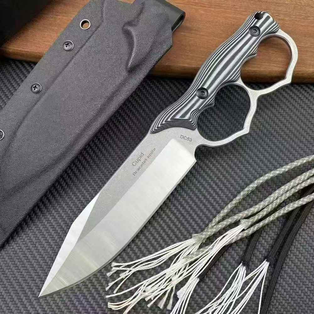 Double Heart Loop Fixed Blade Knife