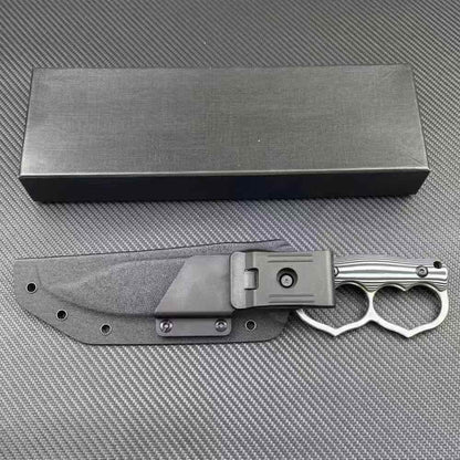 Double Heart Loop Fixed Blade Knife