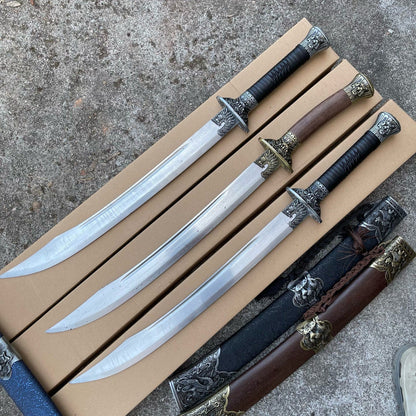 Handmade Tiger High Manganese Steel Chinese Sword