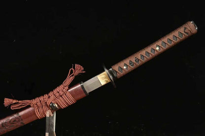 Iron Fitted Damascus Samurai Sword