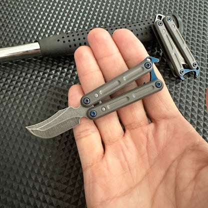 Mini Butterfly Knife Keychain