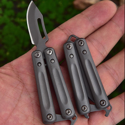 Mini Butterfly Knife Keychain