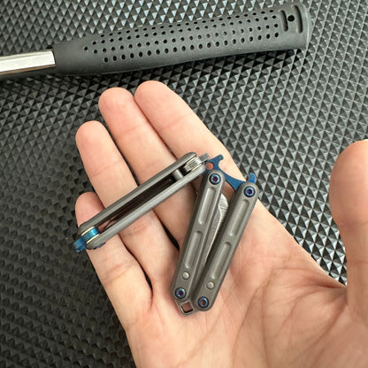 Mini Butterfly Knife Keychain