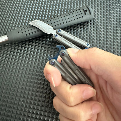 Mini Butterfly Knife Keychain