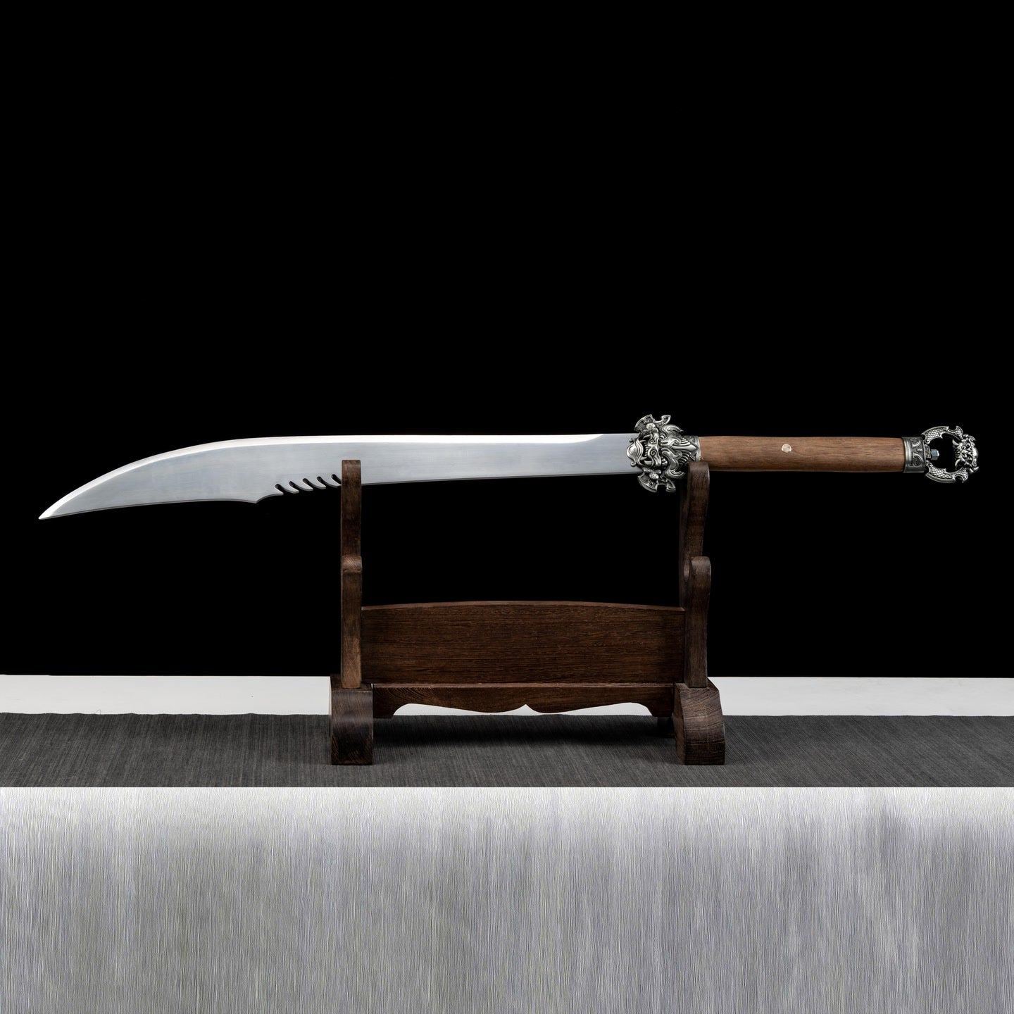 Mojue War Sword – Ox-Tail Qing Dynasty Style Manganese Steel Full-Tang Sword