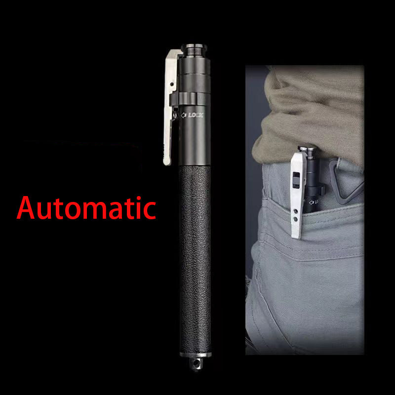 AUTOMATIC SPRING TELESCOPIC STICK SELF-DEFENSE TOOL