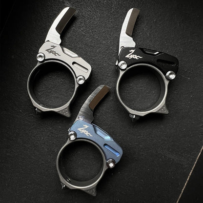 Zyac Titanium Alloy Ring Knife