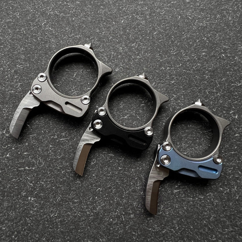 Zyac Titanium Alloy Ring Knife