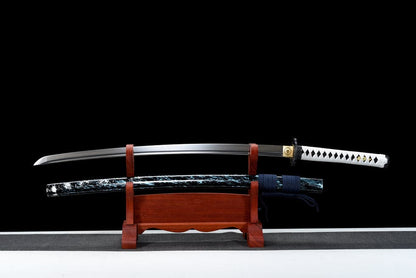 Hand Forged Anime Katana Ghost of Tsushima 9260 Spring Steel Reproduction