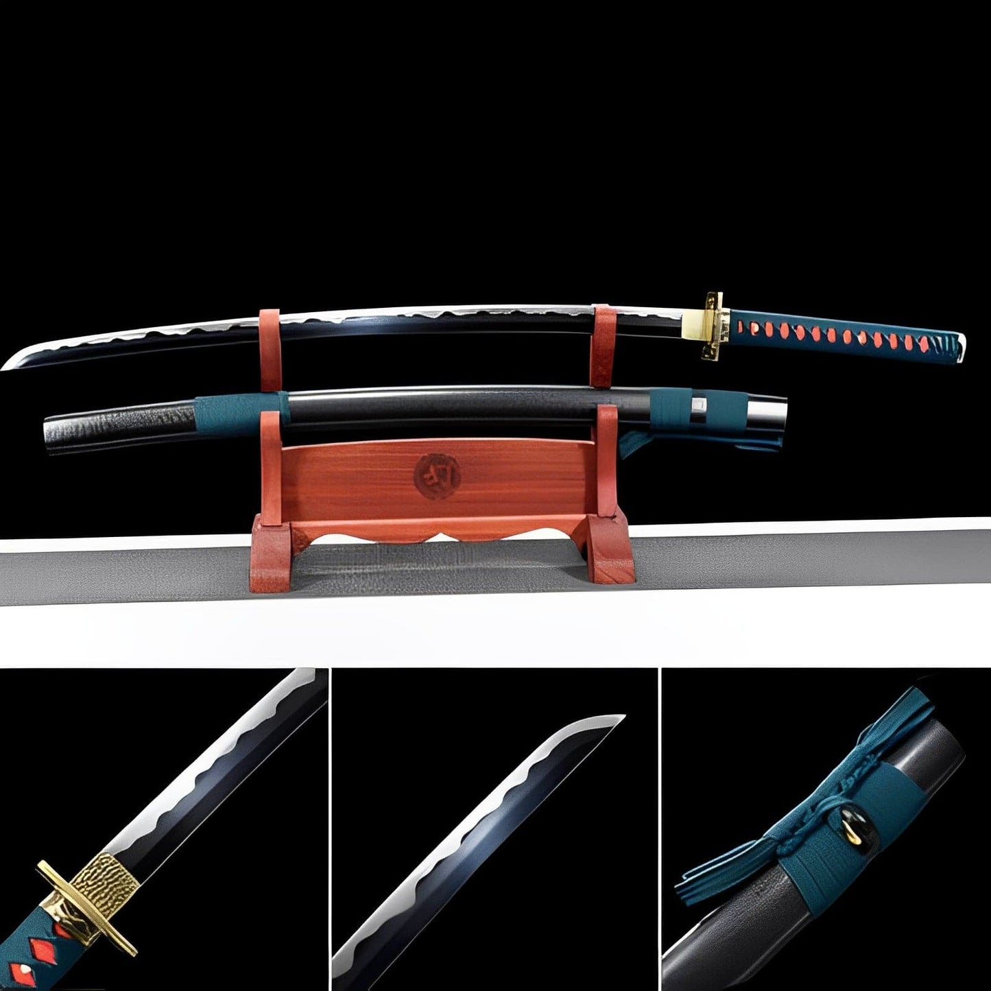 Hand Forged Anime Katana One Piece Denjiro High Speed Steels Hand sharpening of blades