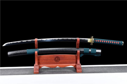 Hand Forged Anime Katana One Piece Denjiro High Speed Steels Hand sharpening of blades