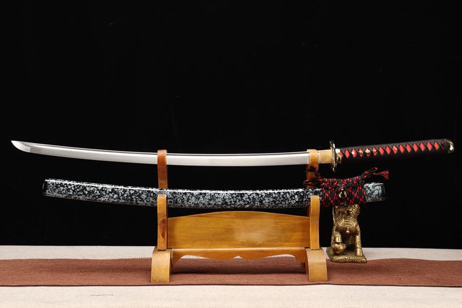 Hand Forged Japanese Samurai Katana Tengo Sword High Manganese Steel Full Tang