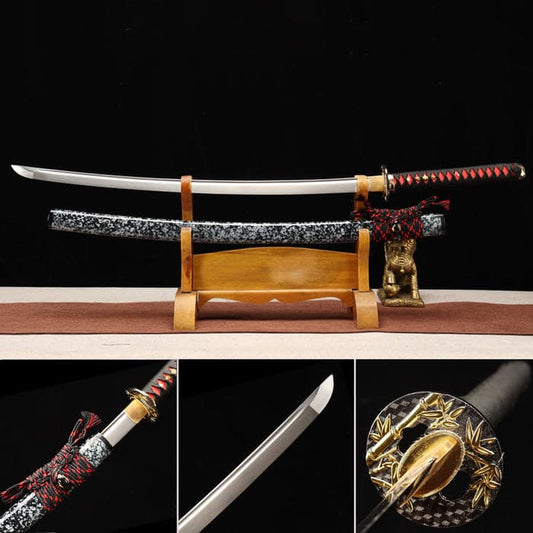 Hand Forged Japanese Samurai Katana Tengo Sword High Manganese Steel Full Tang