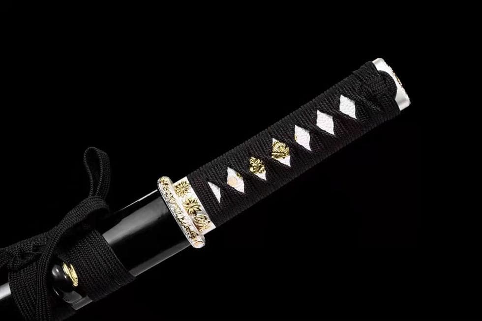 Hand Forged Japanese Tanto Golden Dragon T10 Carbon steel Full Tang