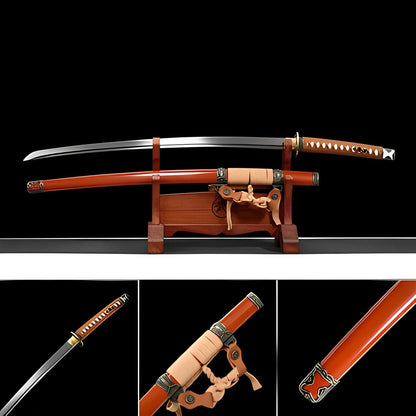 Handmade Japanese Tachi Odachi Yoshida 9260 Spring Steel Full Tang